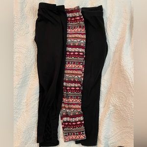 Lot of 3 girls leggings size 7/8